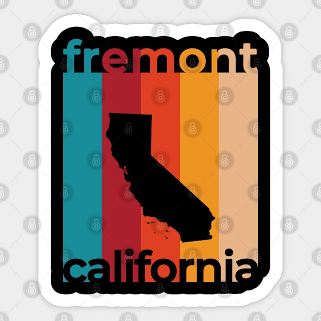 Fremont California Retro Sticker by easytees